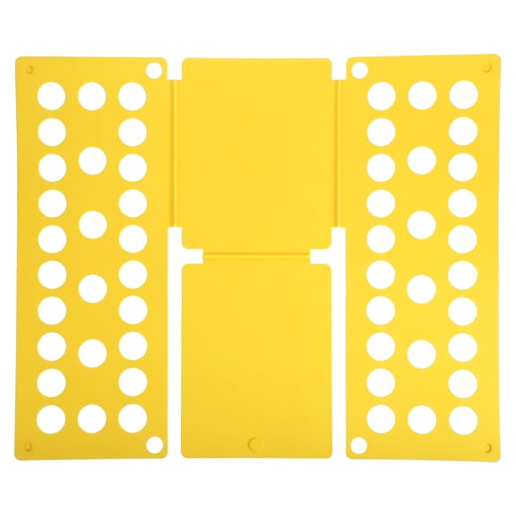 Shirt Folder Board, T-Shirt Clothes Folder Folding Board Foldable for Closet Wardrobe Drawer(Yellow, 18.9 x 15.7Inch)