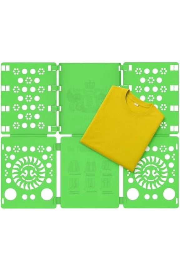 Shirt Folder Board Tshirt Clothes Folder Folding Board Durable Laundry Sorter Helper Liner, Green