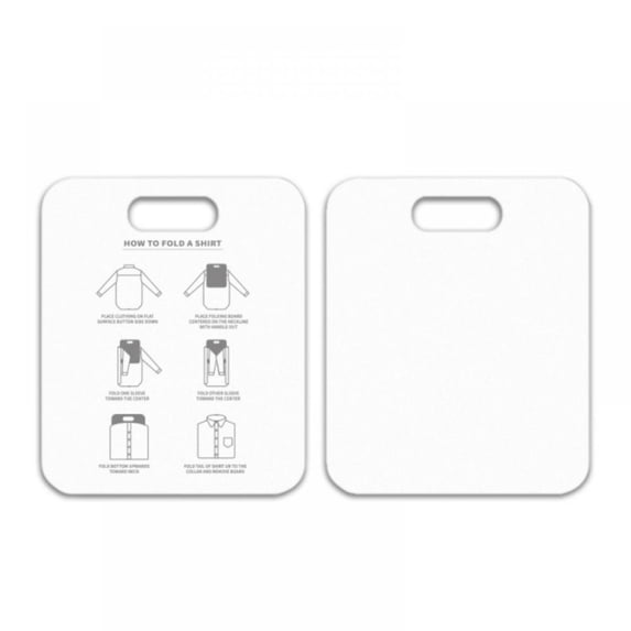 Shirt Folding Board T- Shirt Clothes Folder Laundry Folding Boards Plastic Folding Helper Closet Organizer for Adults and Children White