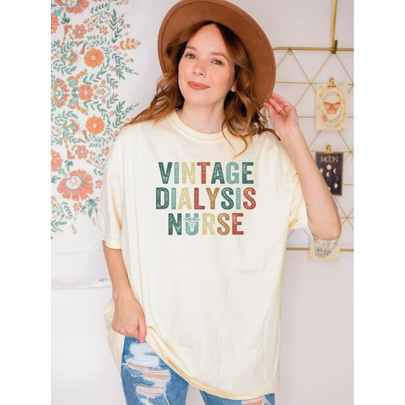 Shirt For Nurse, Vintage Dialysis Nurse Shirt, Dialysis Tech Shirt, Nursing School T-Shirt, Nursing Gifts for Nurses, LS487