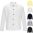 thumbnail image 1 of Shirt Jackets for Men Winter Coat for Men Men's Fashionable Jacket Casual Pocket Loose Long Sleeved Shirt Jacket, S-3XL, 1 of 7
