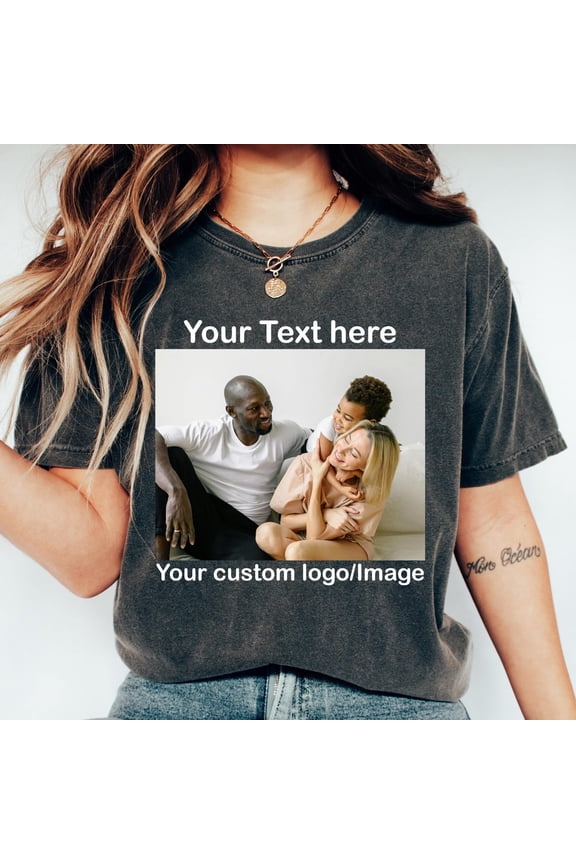 Shirt Personalized Tshirt Custom Logo Tee Custom Text Graphic Top Personalized Message Out