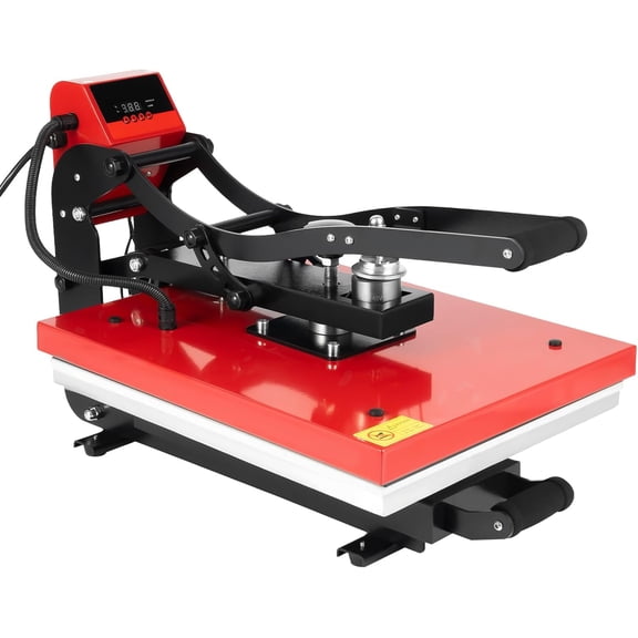 Shirt Press Machine, 16"X20" Heat Press Machine, Heavy Duty DIY Shirt Press, Clamshell Auto Open with Slide Out Base, for T-Shirt, Mug, Hat Plate, Cap