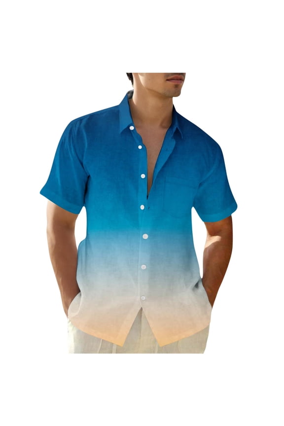 Shirt Short Sleeve for Men Summer Shirts Men Mens T Shirts Short Sleeve Mens Short Sleeve Linen Shirt Clearance Items Under 5 Dollars