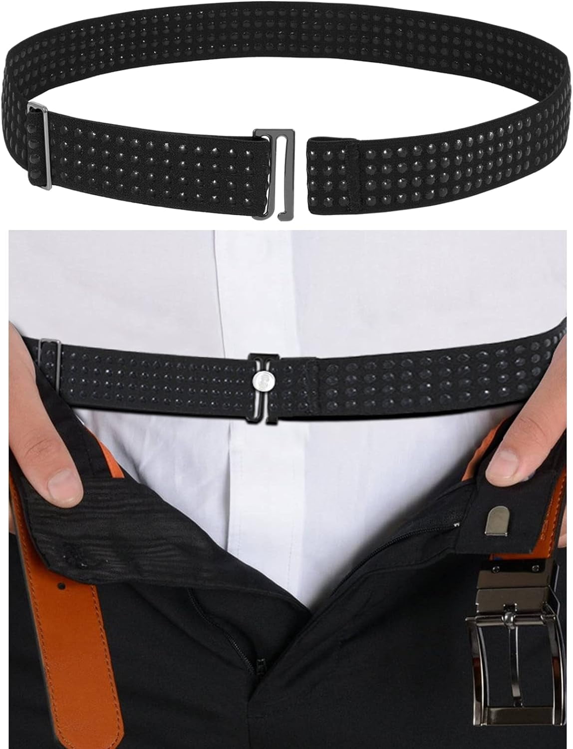 Shirt Stays Belt Shirt Tucker Shirt Holder for Men Adjustable Elastic