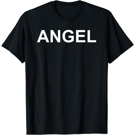 Shirt That Says Angel Text T-Shirt Costume Gift T-Shirt