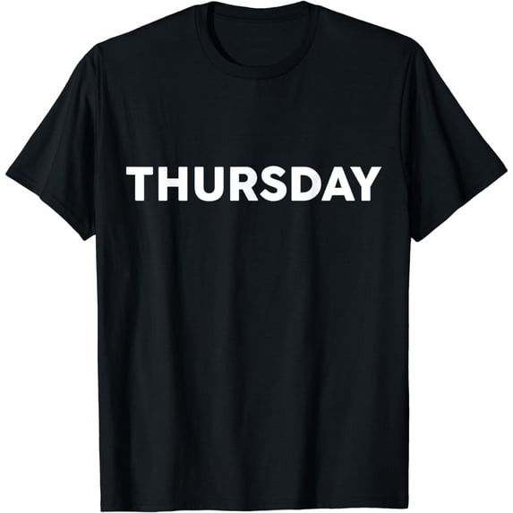 Shirt That Says THURSDAY T-Shirt Simple Thanksgiving T-Shirt