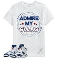 thumbnail image 1 of Shirt To Match AJ Retro 6 Olympic/Navy,Swag Unisex Sneaker Graphic Tee,Best Gift,Halloween,Men (M, White), 1 of 1