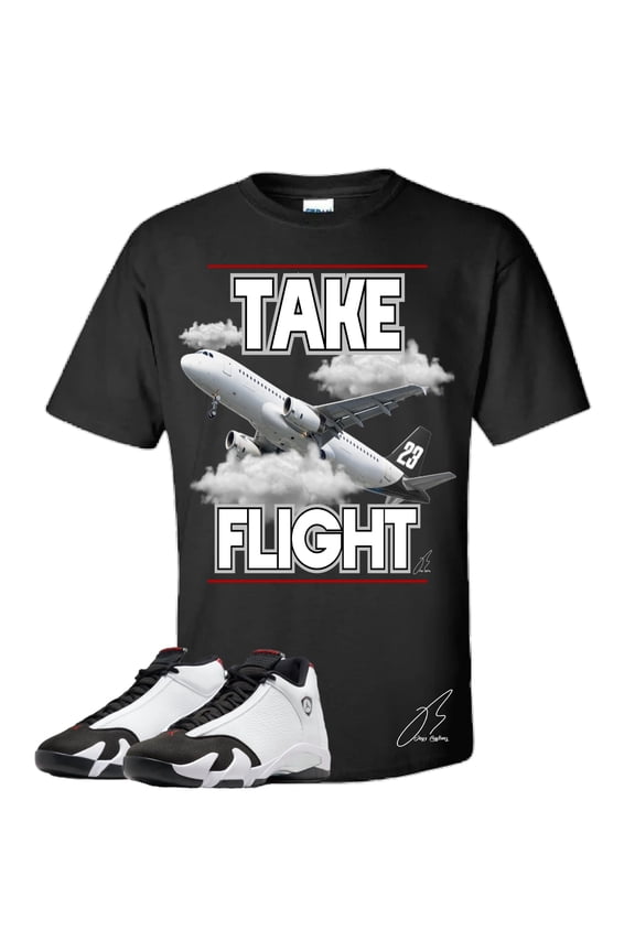 Shirt To Match Black Toe14 Shirt/Take Flight Unisex Sneaker Graphic Tee,Christmas Gift (Black, XL)