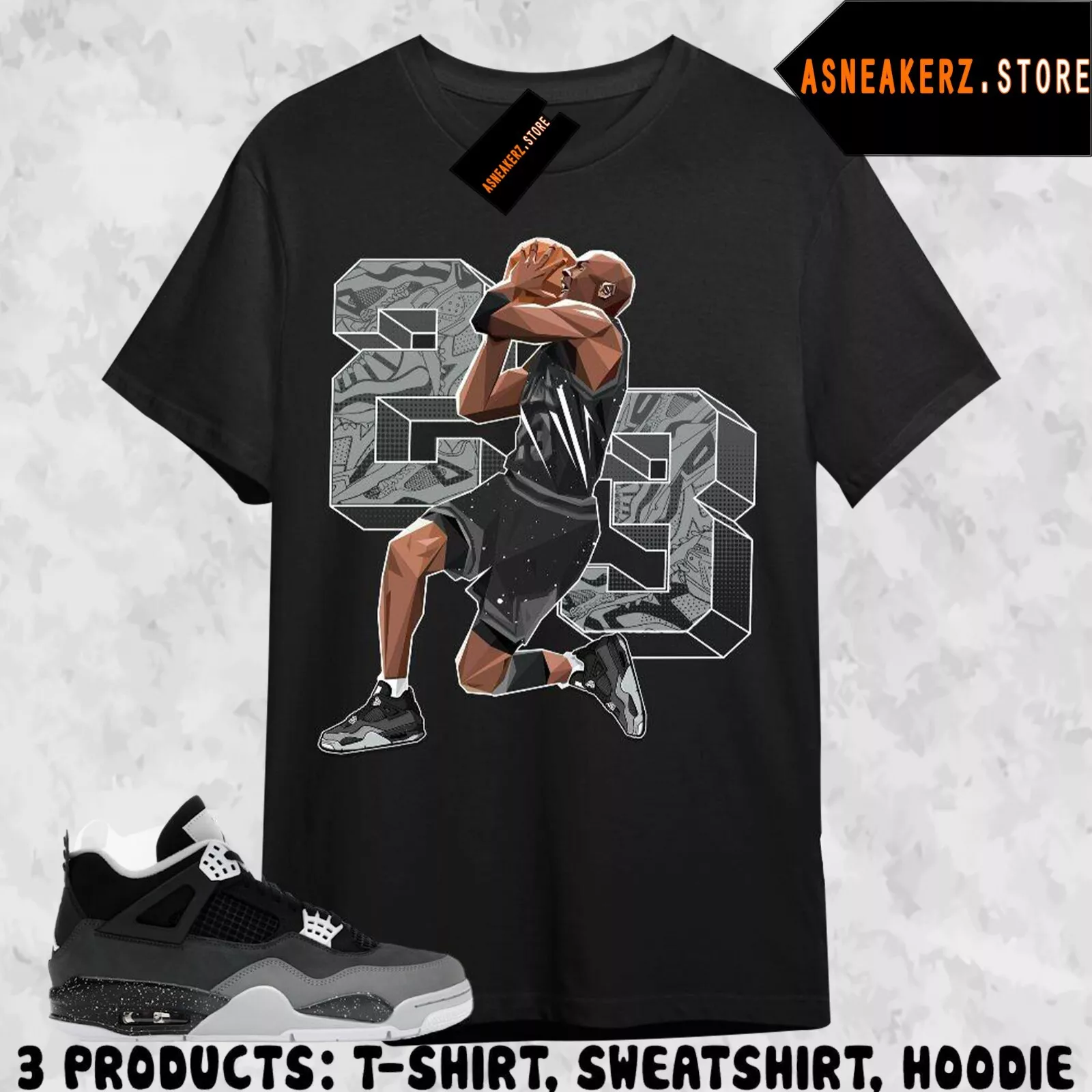 Shirt To Match Jordan Fear Sneaker Matching Tee Number 23 MJ