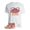 thumbnail image 1 of Shirt To Match Jordan Retro 1 BrotherHood,23 Wing Light Bordeaux Graphic Tee (XXXL, White), 1 of 3
