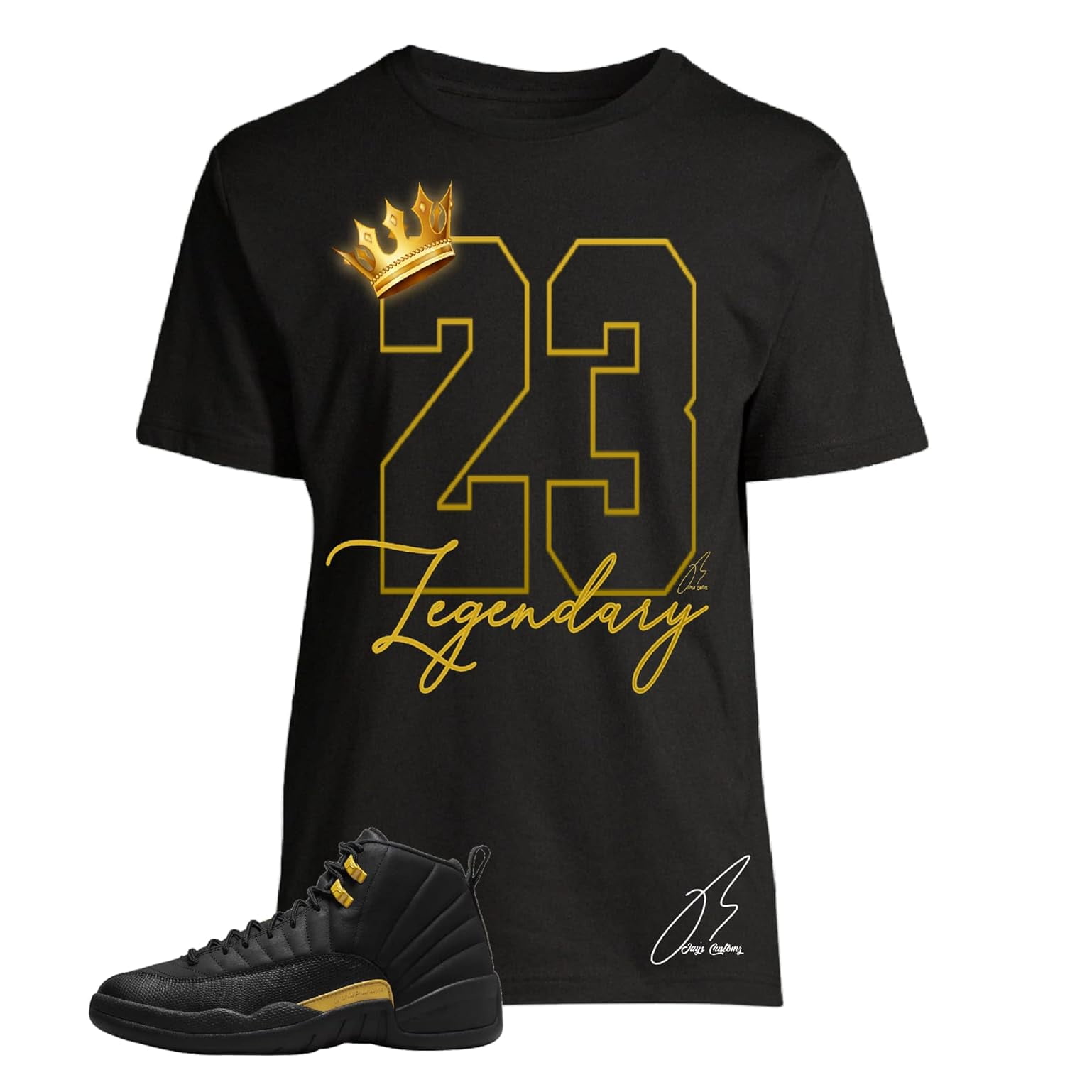 black and gold jordan 6 shirt