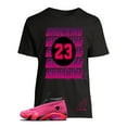 thumbnail image 1 of Shirt To Match Jordan Retro 14 Shocking Pink Sneakers Hyper Punk (XXL, Black), 1 of 1