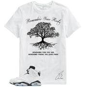 Shirt To Match Jordan Retro 6 Reverse Oreo/Black White, Roots Unisex Sneaker Graphic Tee,Best Gift,Birthday L, White