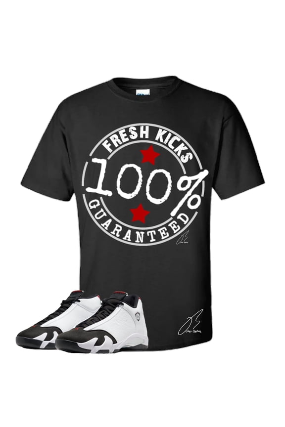 Shirt To Match Retro 14 Black Toe/Fresh Kicks Unisex Sneaker Graphic Tee (Black, M)