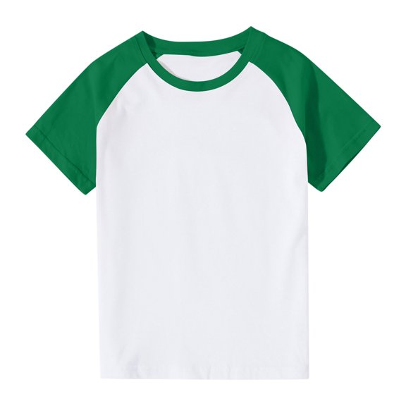 Shirt for Girls 8-9 Boys Crewneck T-Shirt Short Sleeve Shirts for Girls Size 6-7 Kids Solid Color Shirt Top for Girls reorder items