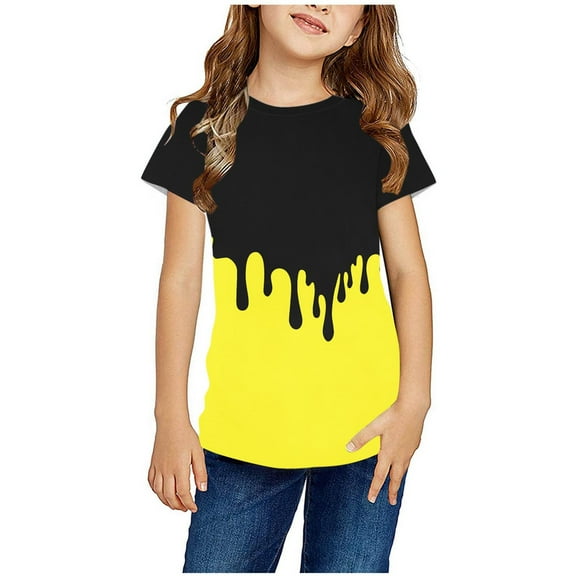 Shirt for Girls Crew Neck Tshirts for Teen Girl Kids Crewneck Short Sleeve Tshirt Color Block T Shirt Kids Girls Tops Size 8 my orders