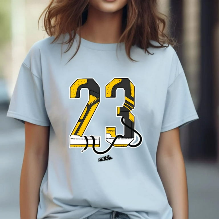 Jordan blue and yellow shirt hot sale