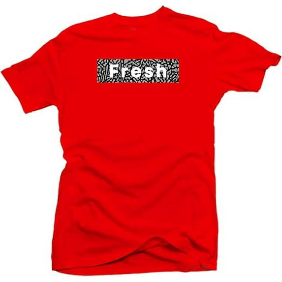 Shirt to Match Jordan 3 Red Cement 2020 Match Sneaker Tees, 100% Cotton Crew Neck T-Shirt with Short Sleeve