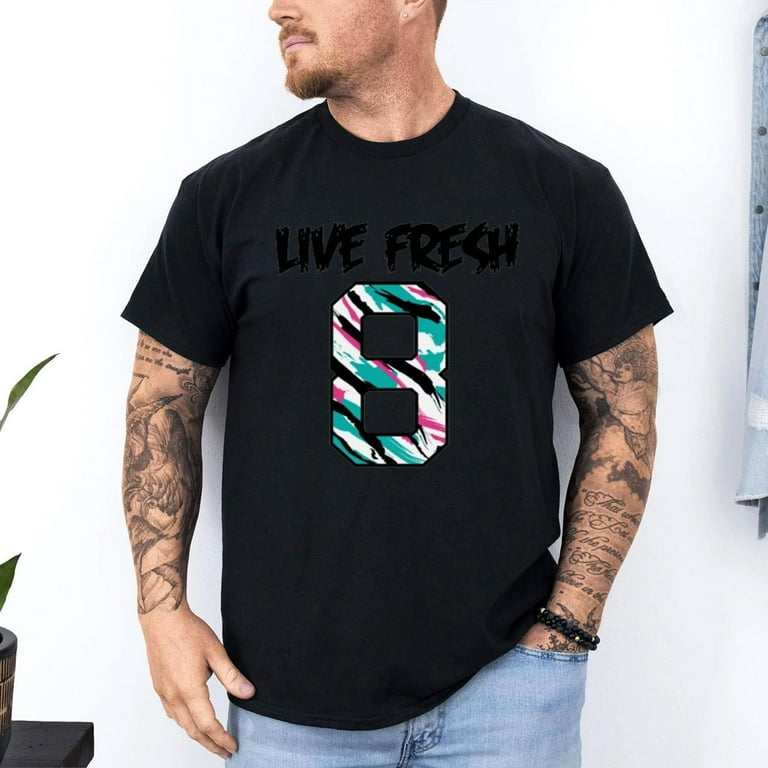 Shirt to Match Jordan 8 South Beach Live Fresh White Walmart