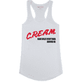 thumbnail image 1 of ShirtBANC C.R.E.A.M Womens Racer Back Tank (White, S), 1 of 5