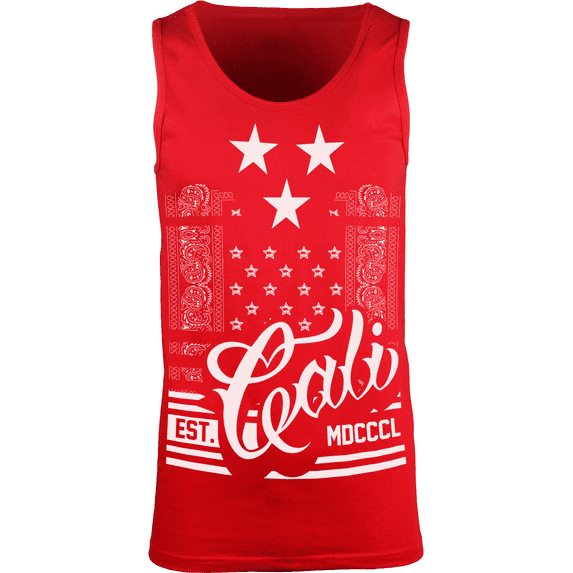 ShirtBANC Cali Established MDCCCL (1850) Mens Tank Top Shirt California Republic Shirt