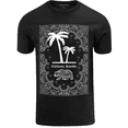 thumbnail image 1 of ShirtBANC California Republic Mens State Bear Shirt Palm Tree Paisley Design Tee, 1 of 5