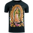 thumbnail image 1 of ShirtBANC Divine Florals Mens Virgin Mary Praying Shirt Sunflowers And Roses Tee, 1 of 5