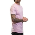 thumbnail image 1 of ShirtBANC Hipster Hip Hop Long Drop Cut Mens Shirt Curved Hem Solid Tshirts, 1 of 7