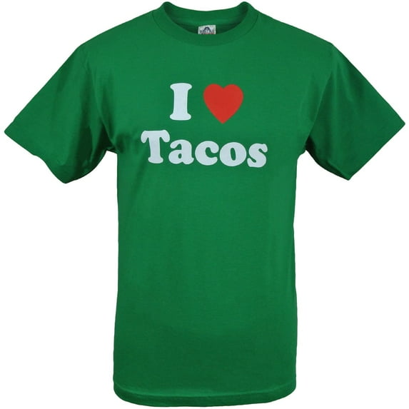 ShirtBANC I Love Tacos Mens T Shirts Taco Lovers Tee