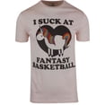 thumbnail image 1 of ShirtBANC I Suck at Fantasy Basketball Mens Shirt Rainbow Unicorn Basketball, 1 of 3