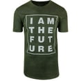 thumbnail image 1 of ShirtBANC IAMTHEFUTURE Elong Scallop Bottotm Shirt Vintage Wash Retro Look (Vintage Olive, 3XL), 1 of 3