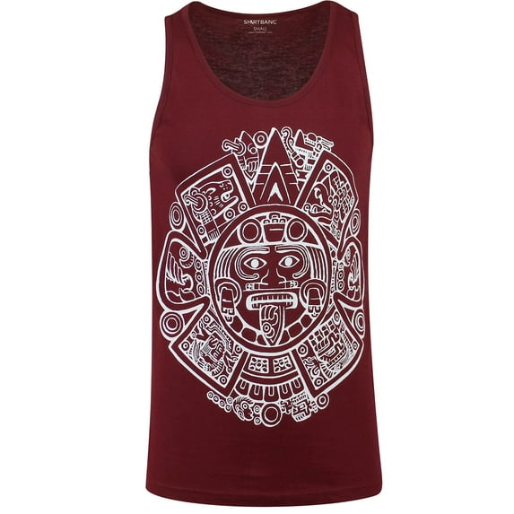 ShirtBANC Mayan Calendar Tank Top Shirt Maya Nation Aztec Calendar Tee