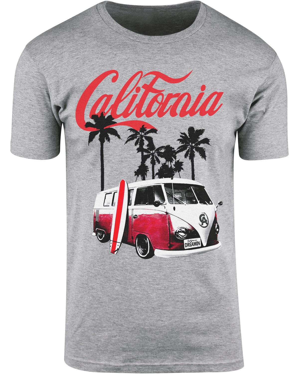 California Dreaming Beach Van And Surfboard T Shirt California Dreaming Beach Van And Surfboard T Shirt