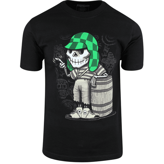 ShirtBANC Mens El Chavo Del Ocho Skeleton Chespirito Legacy Day Of The Dead Tee