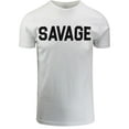 thumbnail image 1 of ShirtBANC Mens Savage Bold Attitude Design Shirt Savagely Hip Hop Mindset Tee, 1 of 6
