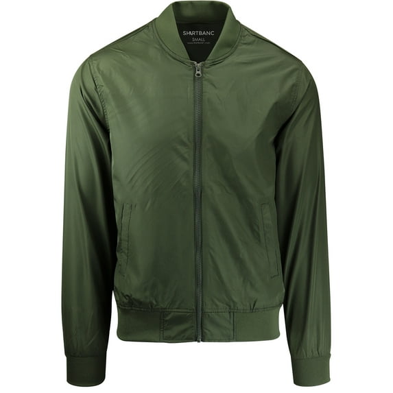 ShirtBANC Mens Windbreaker Bomber Jacket Ultra Thin Water Resistant Raincoat