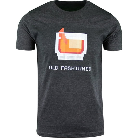 ShirtBANC Old Fashioned 8 Bit Mens T Shirt Funny 8 Bit Video Game Tee