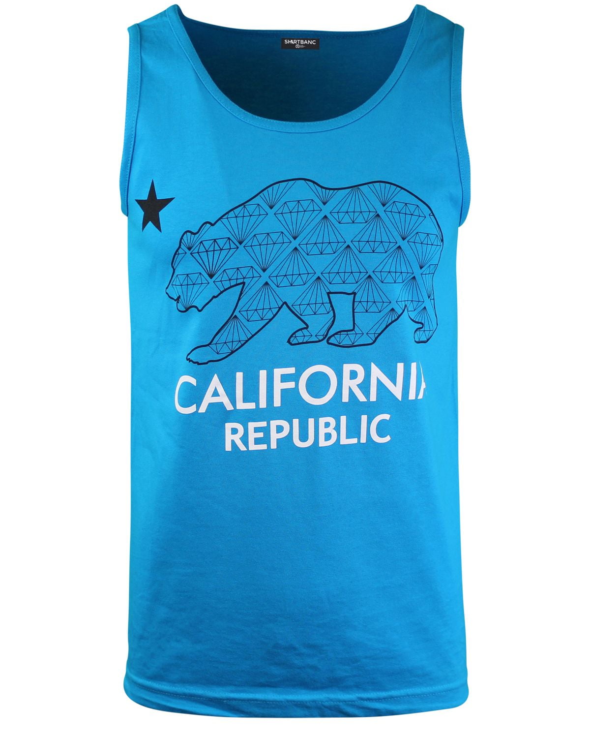 ShirtBANC Original California Republic Mens Tank Top Shirts Cali Weather Gear