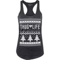 thumbnail image 1 of ShirtBANC Thug Life Christmas Womens Tank Top Shirt Ugly Xmas Shirt, S-3XL, 1 of 1
