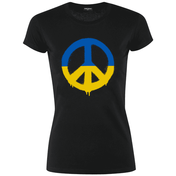 ShirtBANC Ukrainian Peace Sign Harmony Shirt Spread Love Support And Unity Tee