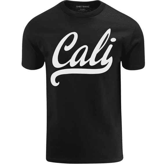 ShirtBANC West Coast Mens Cali Letters Design Shirt California Republic Tee