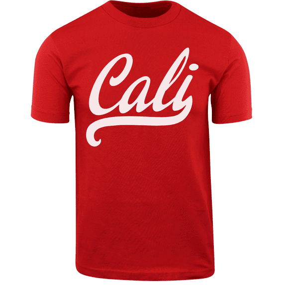 ShirtBANC West Coast Mens Cali Letters Design Shirt California Republic Tee