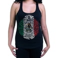 thumbnail image 1 of ShirtBANC Womens Mexican Flag Shirt Aztec Calendar Tank Camisa Calendario Azteca, 1 of 3