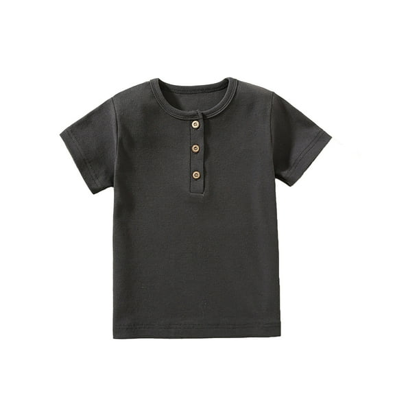 Shirts for Boys Boys Cotton Tshirts Boys Tops Short Sleeve With Pocket Casual Kids T Shirt For Daily Wear School Outdoor Summer Comfortable Breathable Soft Toddler Tee