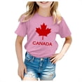 thumbnail image 1 of Shirts For Girls 10-12 Girls Short Sleeve Tee Summer Crewneck T Shirt Casual Fit Basic Shirts Pink, 12-13 Years, 1 of 6