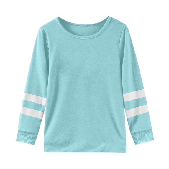 Shirts For Girls Girls Long Sleeve T Shirt Cuffs Children Crew Neck Top Girls T Shirt Top Size 8 Y-9 Y