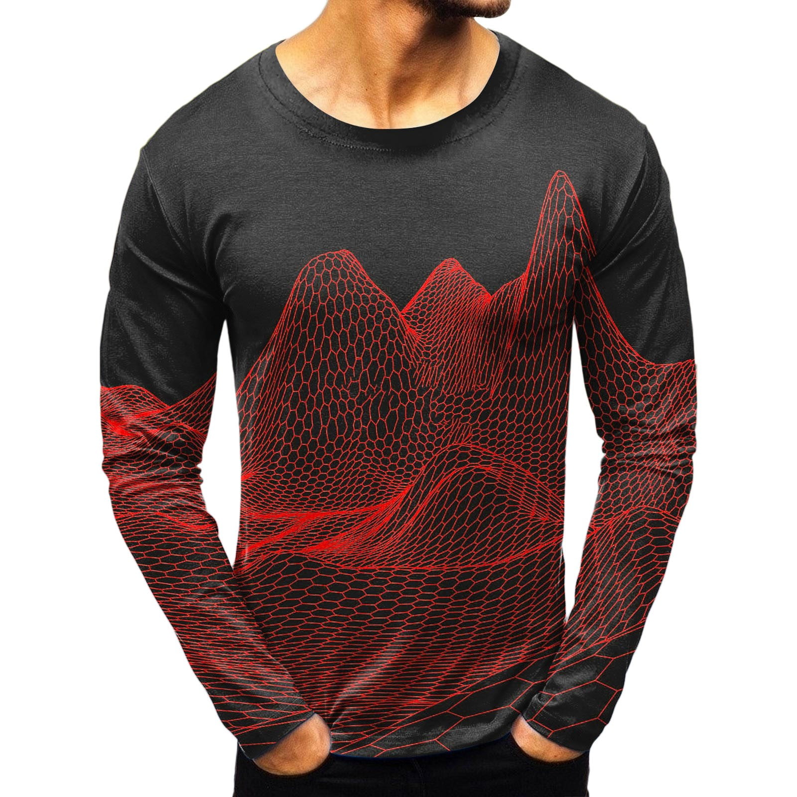 Shirts For Men Mens Fashion Casual Sports Abstract Digital