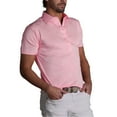 thumbnail image 1 of Shirts For Men Summer Fashion Solid Color Breathable High Spring Lapel Short Sleeved Shirt Pink Fit Daily Outfits XXXXL, 1 of 4