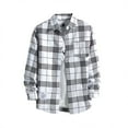 thumbnail image 1 of Men's Button Down Regular Fit Long Sleeve Plaid Casual Shirts, 1 of 3